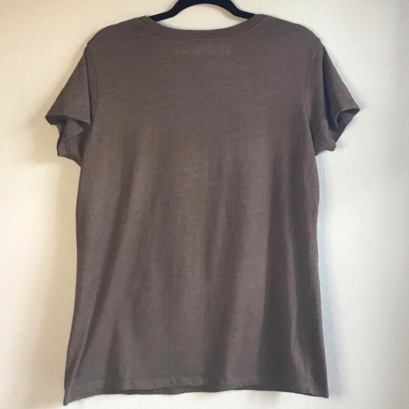 Brown Halloween witchy tee “You say wicked like it’s a bad thing” moon bat broom - Picture 4 of 4